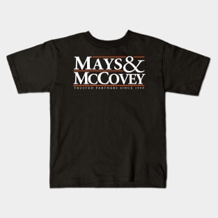 Mays & McCovey since '59 Kids T-Shirt